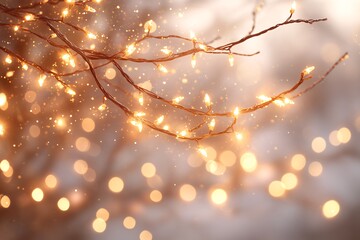 金色光点悬浮背景3