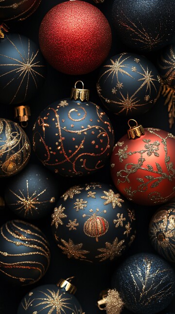 新年球图案新年图案摄影2