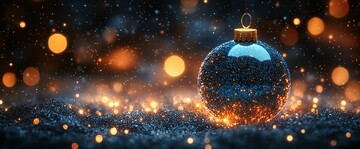 数字蓝光圣诞装饰