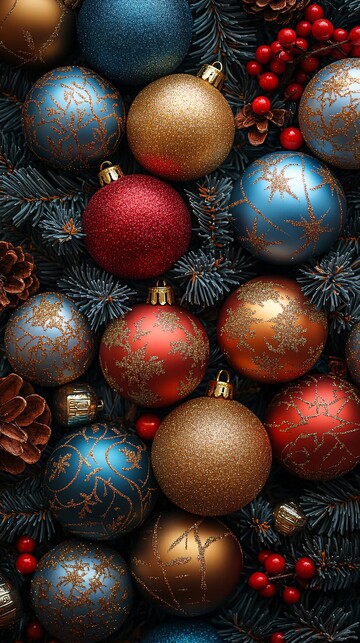 新年球图案新年图案摄影