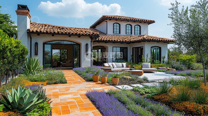 高清大图下载【趣麦麦图】静谧前院休闲区3