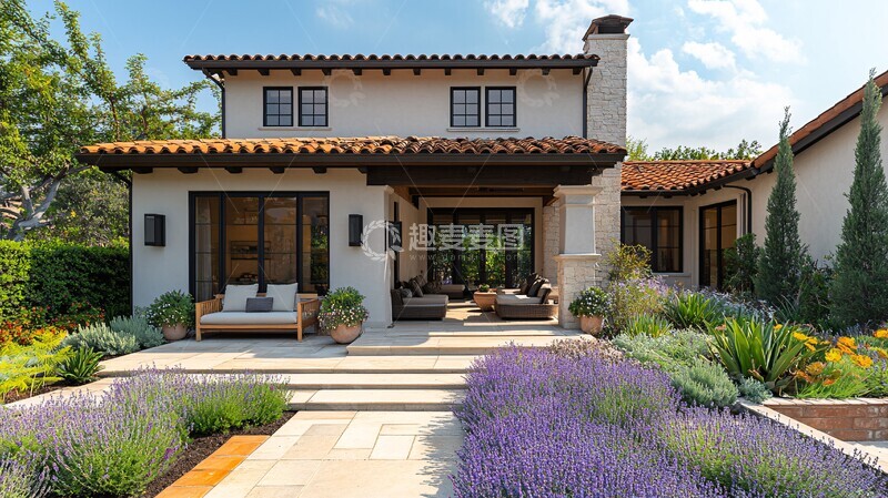 高清大图下载【趣麦麦图】静谧前院休闲区