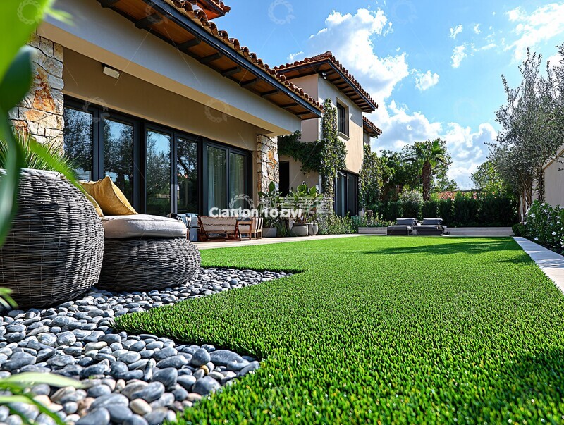 高清大图下载【趣麦麦图】人工草坪住宅后院1