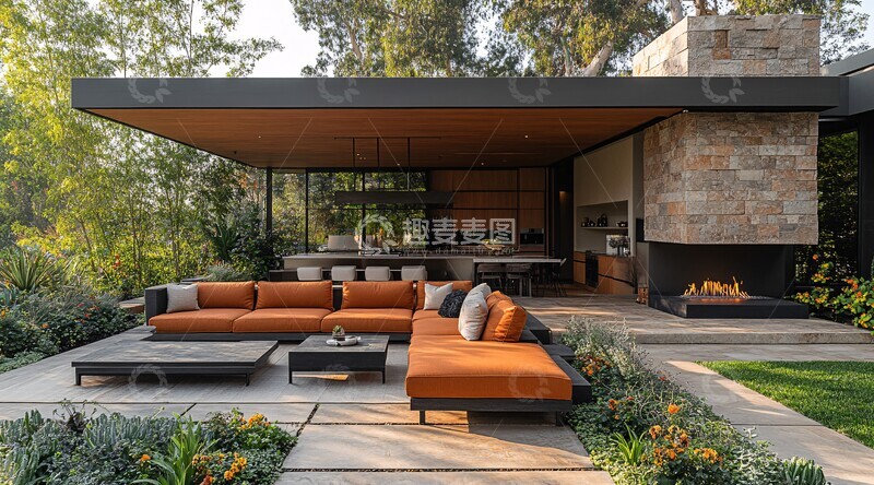 高清大图下载【趣麦麦图】户外休闲区设计