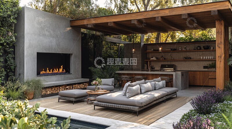 高清大图下载【趣麦麦图】户外休闲区设计1