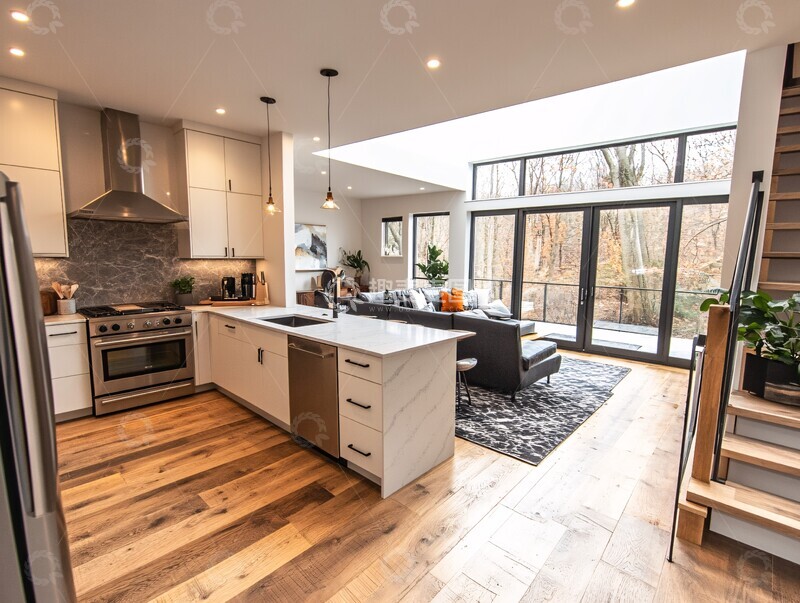 高清大图下载【趣麦麦图】开放式厨房内景