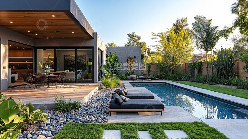 高清大图下载【趣麦麦图】后院附房景观1