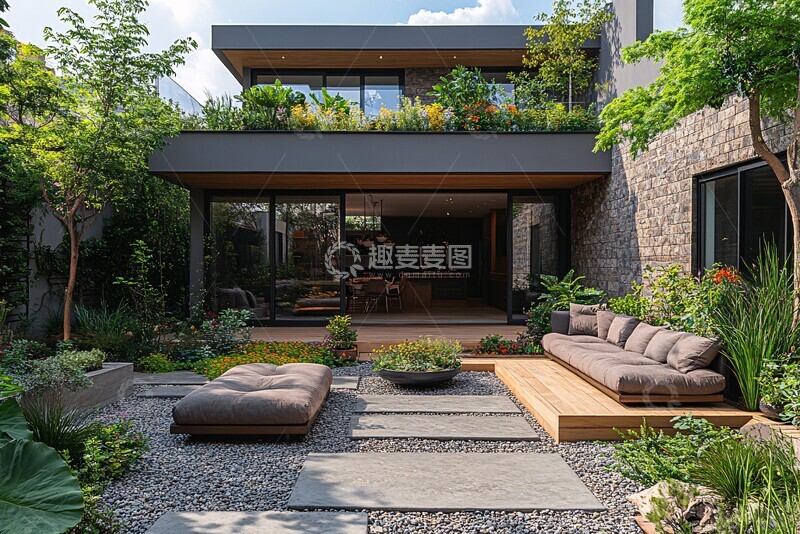 高清大图下载【趣麦麦图】法式庭院精致设计1