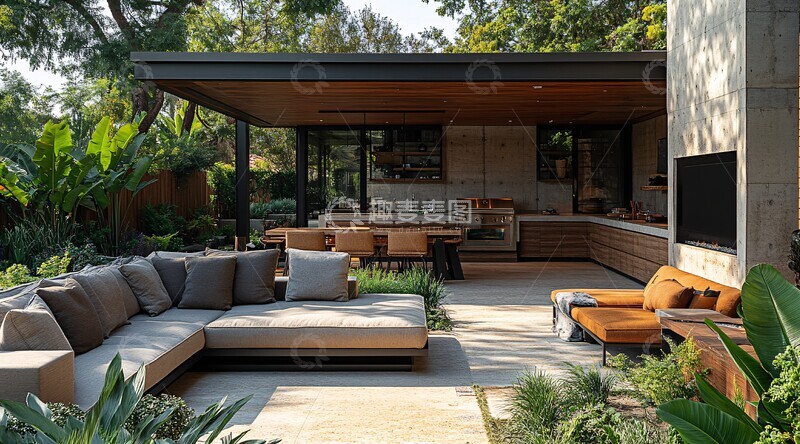 高清大图下载【趣麦麦图】户外休闲区设计2