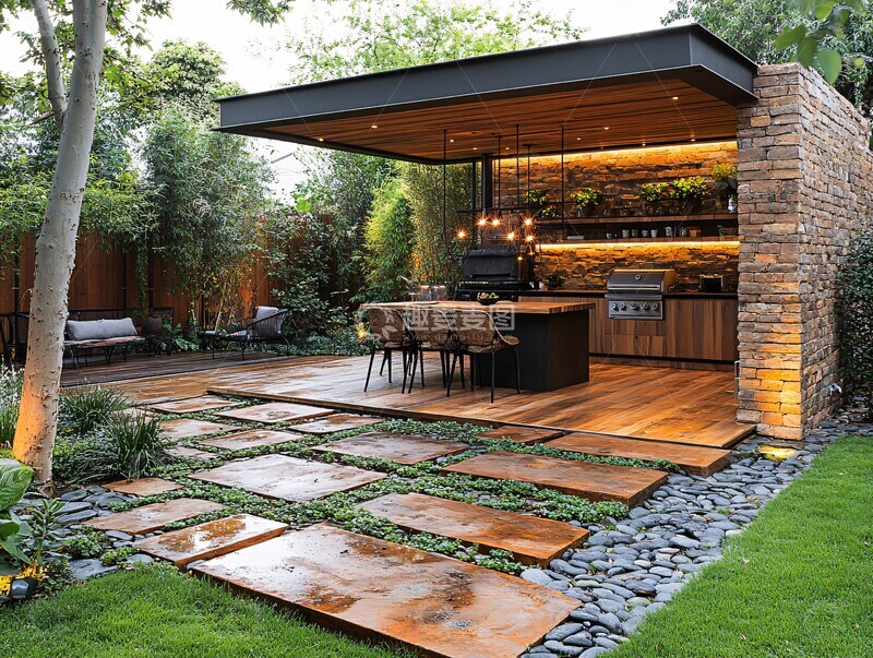 高清大图下载【趣麦麦图】户外用餐区户外用餐用餐区