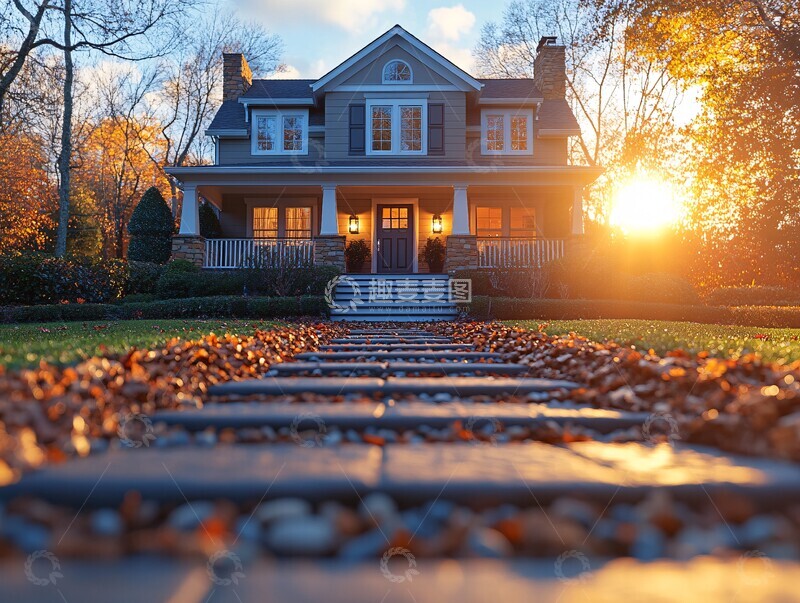 高清大图下载【趣麦麦图】房屋前门入口照