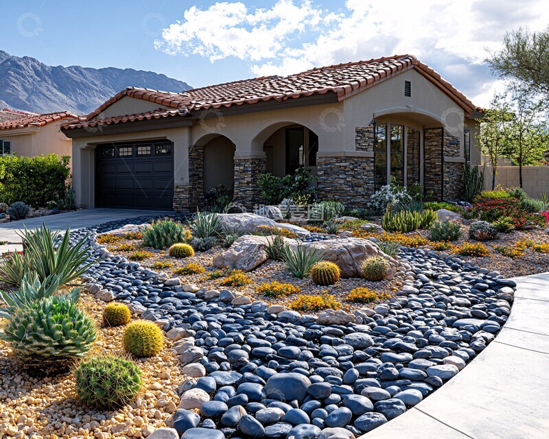 高清大图下载【趣麦麦图】前院沙漠景观设计3