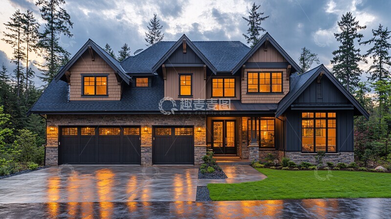 高清大图下载【趣麦麦图】夜晚前门灯光1