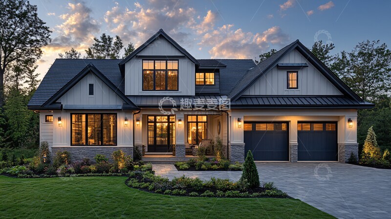 高清大图下载【趣麦麦图】夜晚前门灯光