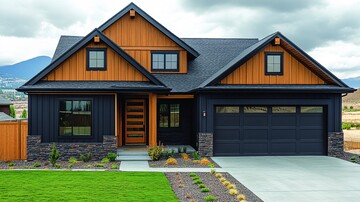 现代家庭草坪景观1