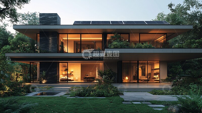 高清大图下载【趣麦麦图】现代简约智能住宅1