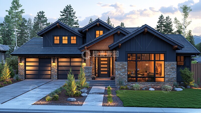 高清大图下载【趣麦麦图】现代工艺房屋外观2