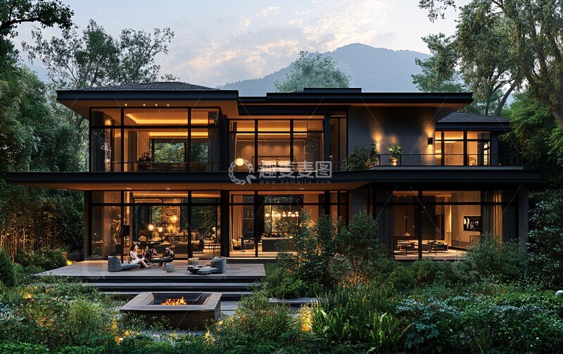 高清大图下载【趣麦麦图】山景农舍阳台花园