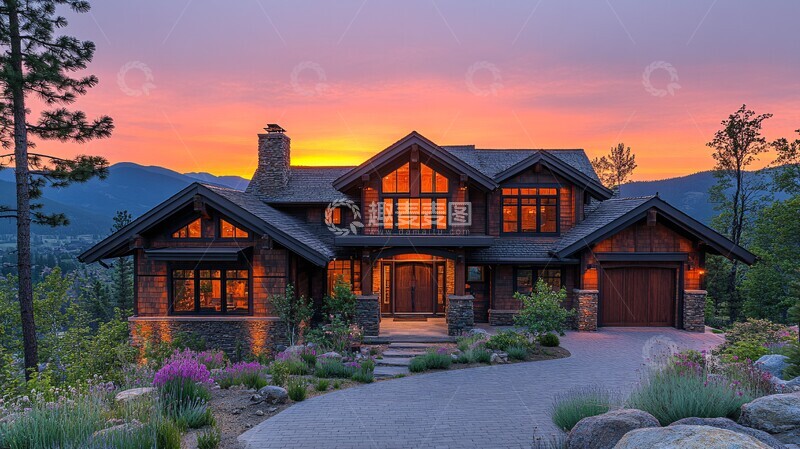 高清大图下载【趣麦麦图】-山间工艺住宅