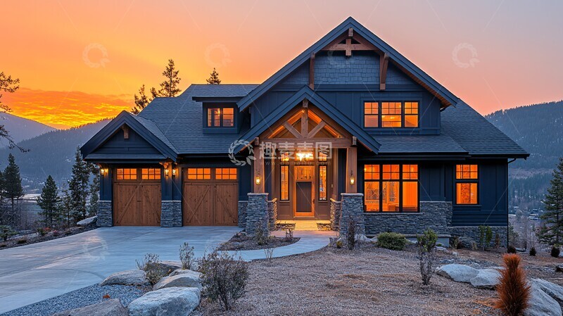 高清大图下载【趣麦麦图】山间工艺住宅2