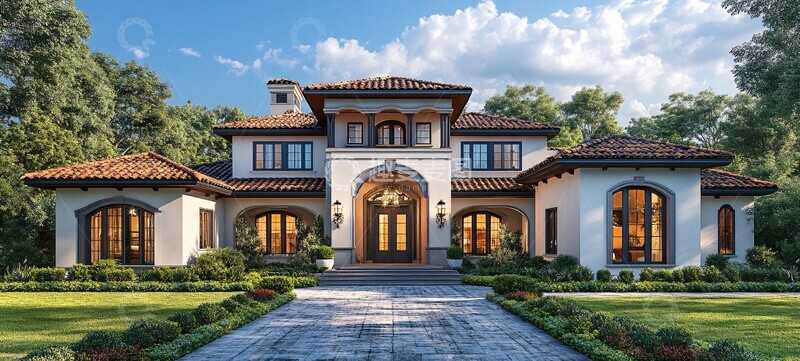 高清大图下载【趣麦麦图】-西班牙风格住宅