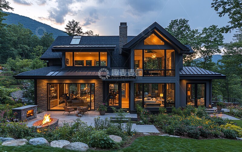 高清大图下载【趣麦麦图】山景农舍阳台花园3