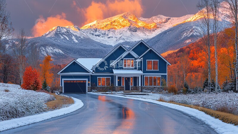 高清大图下载【趣麦麦图】新屋顶山景房2