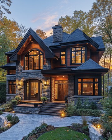 宽敞两层豪宅外景