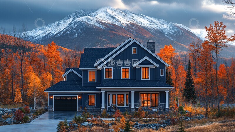 高清大图下载【趣麦麦图】新屋顶山景房3