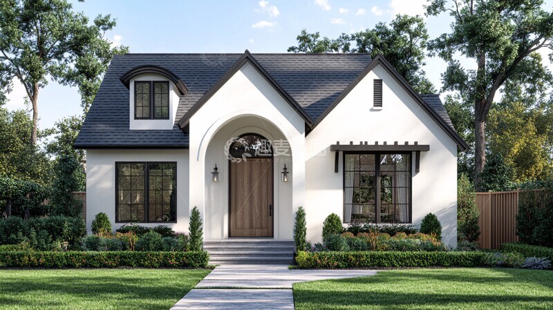 高清大图下载【趣麦麦图】白色小楼外景