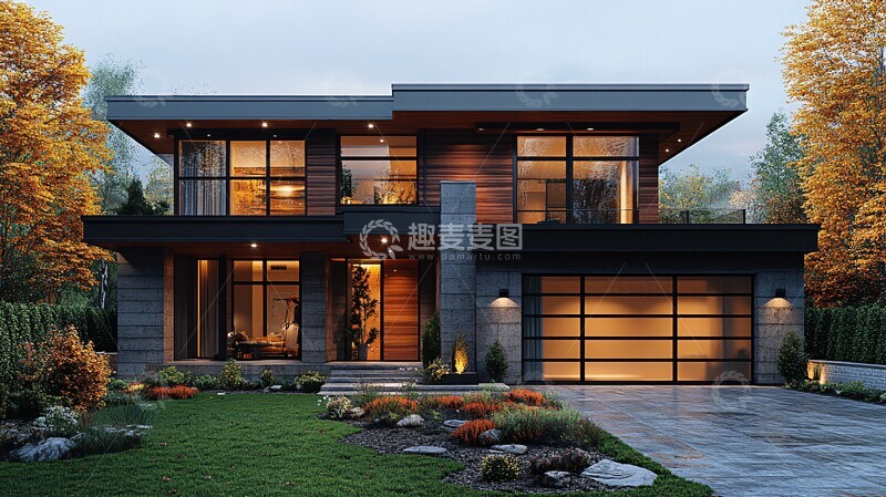 高清大图下载【趣麦麦图】-现代简约风格住宅4