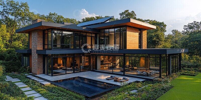 高清大图下载【趣麦麦图】现代住宅外观5