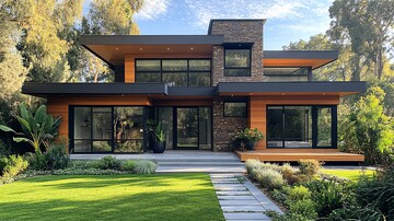 现代房屋背景图