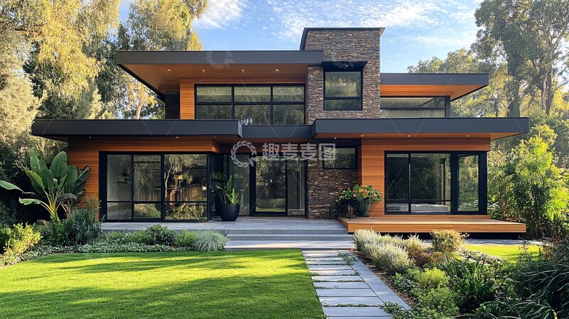 高清大图下载【趣麦麦图】现代房屋背景图