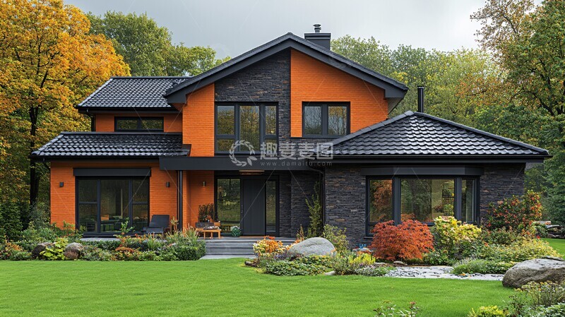 高清大图下载【趣麦麦图】现代房屋背景图2