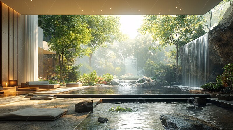 高清大图下载【趣麦麦图】玻璃窗自然景观