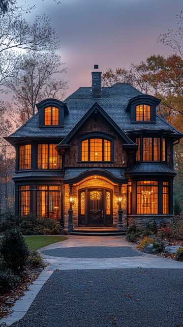 傍晚的房屋户外房屋傍晚2