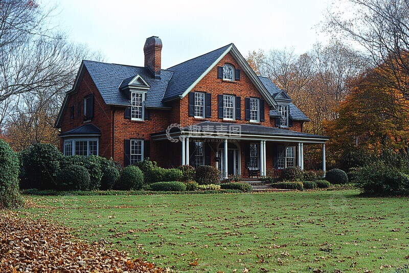 高清大图下载【趣麦麦图】豪华住宅草坪设计1