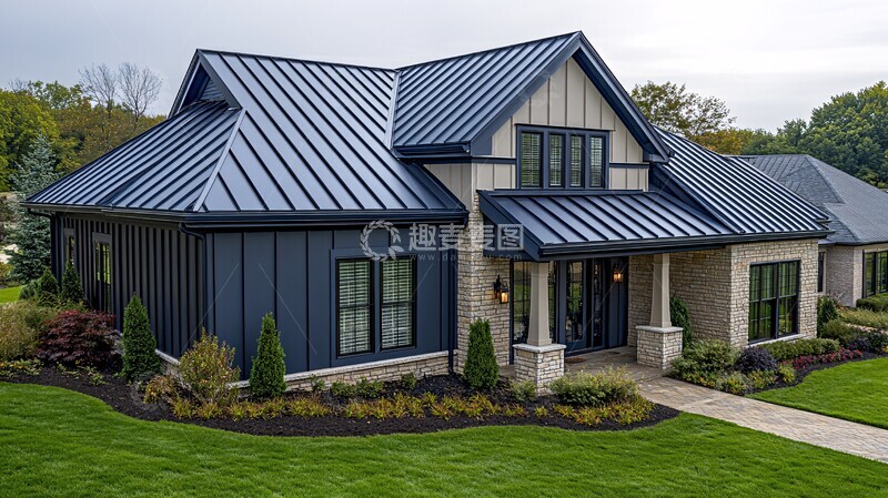 高清大图下载【趣麦麦图】金属屋顶极端天气保护