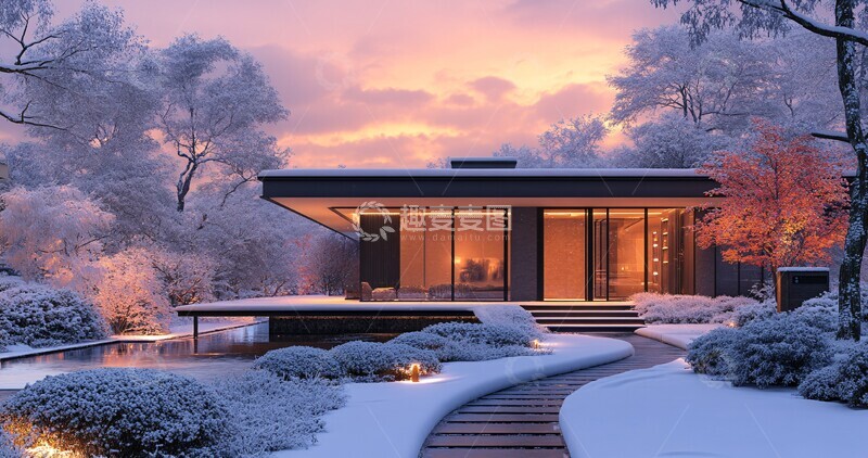 高清大图下载【趣麦麦图】冬日安全居所1
