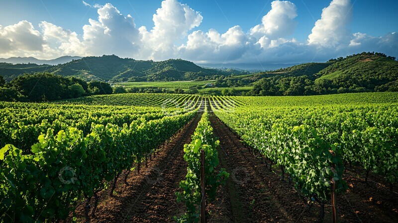 高清大图下载【趣麦麦图】葡萄园风景葡萄风景果园
