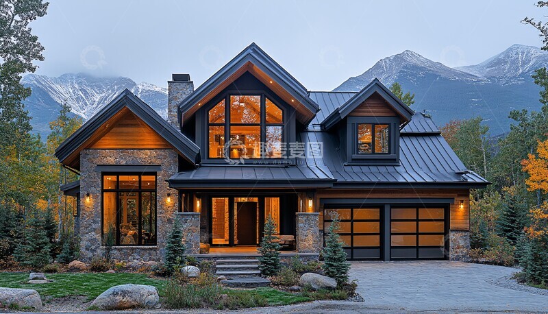 高清大图下载【趣麦麦图】金属屋顶的家