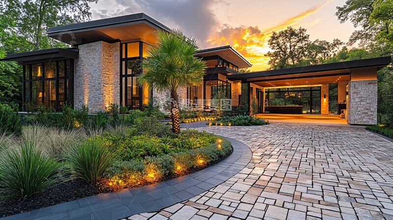 高清大图下载【趣麦麦图】大型现代住宅外观2