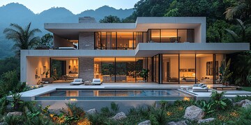 现代简约山景别墅14