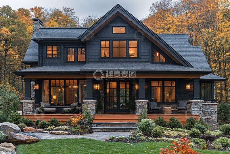 高清大图下载【趣麦麦图】现代工匠风格住宅6