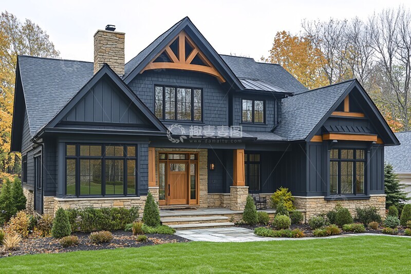 高清大图下载【趣麦麦图】现代工匠风格住宅8