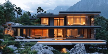 现代简约山景别墅13