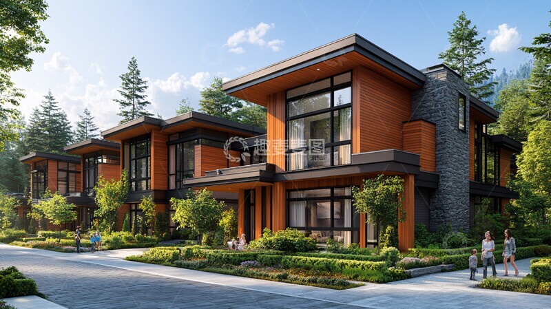 高清大图下载【趣麦麦图】现代住宅前景观2