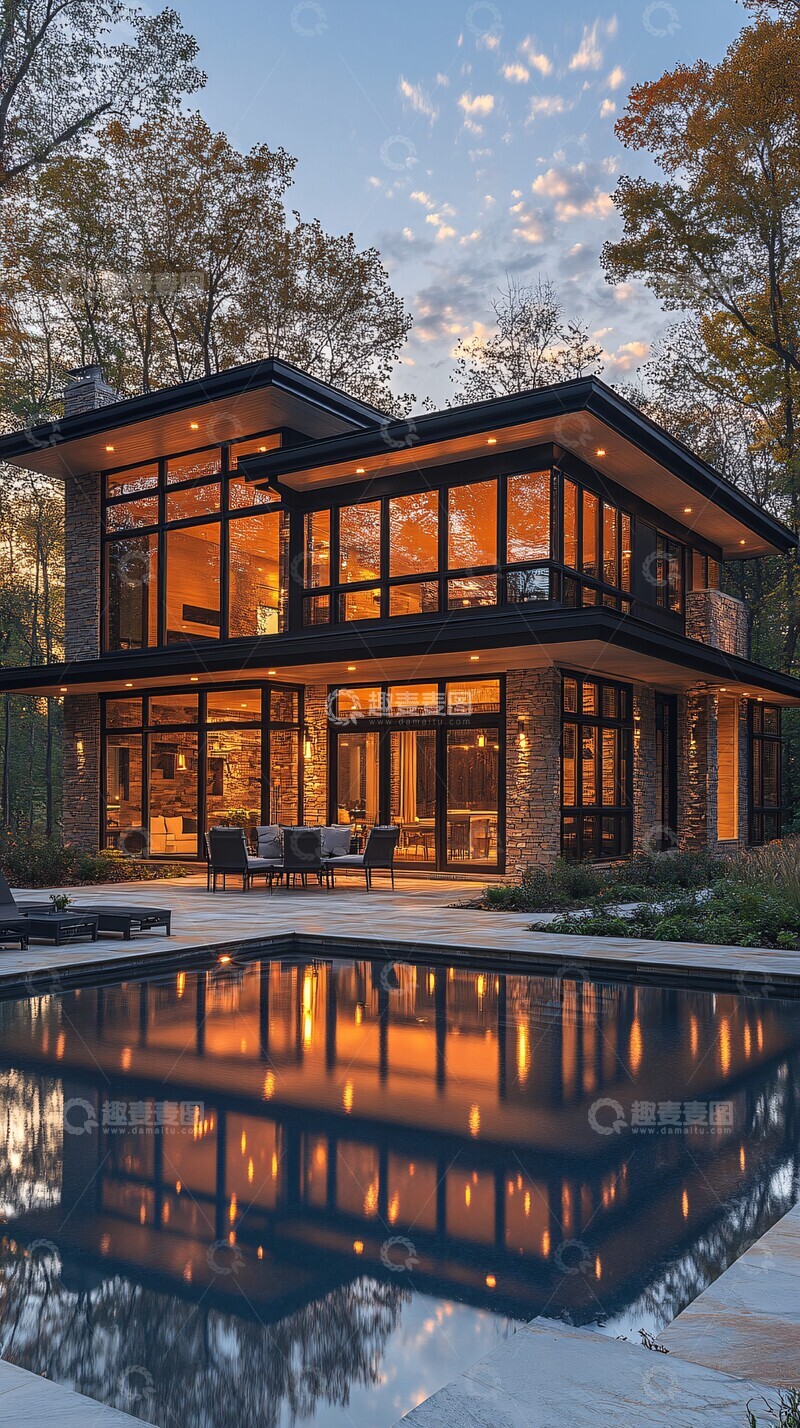 高清大图下载【趣麦麦图】现代风格家居春景1