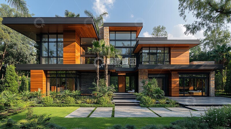 高清大图下载【趣麦麦图】超现代豪华住宅外观2